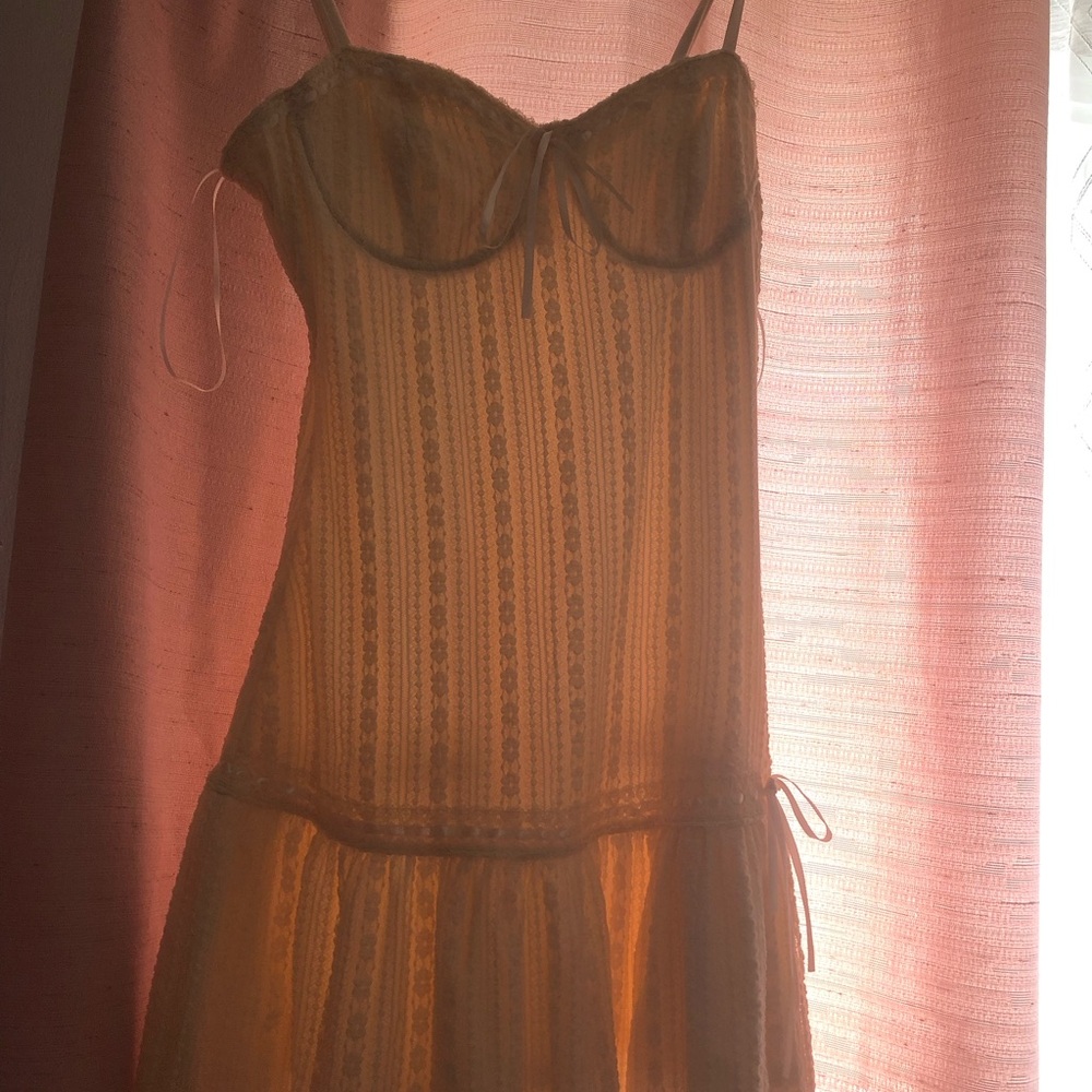Jessica Simpson Amber Lace Sheer Slip Dress